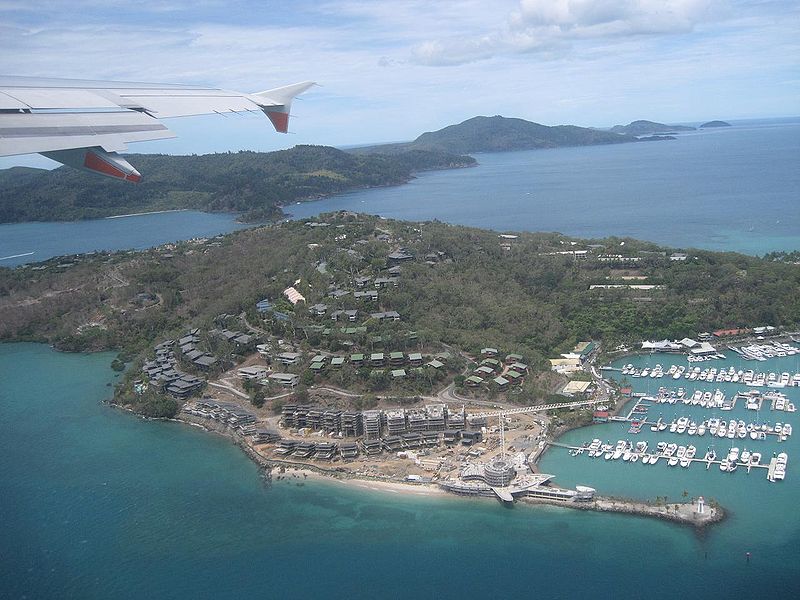 Hamilton Island, Qld from the air