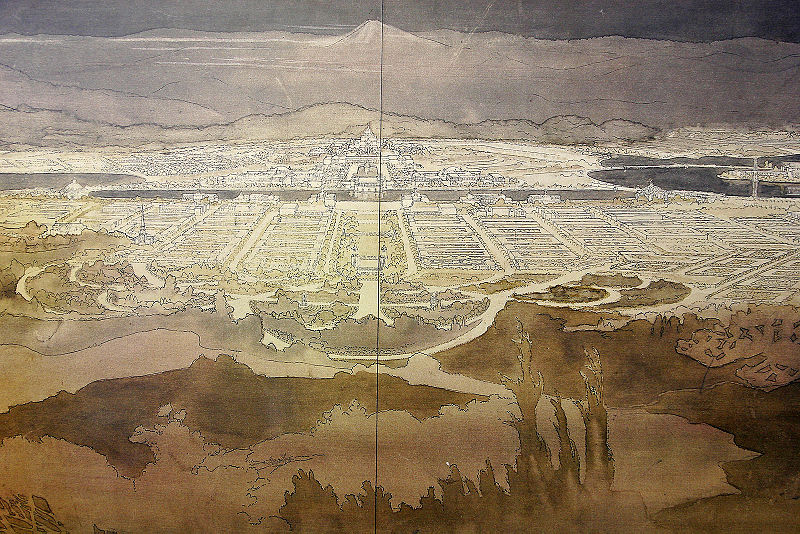Marion Mahoney's sketch of Canberra
